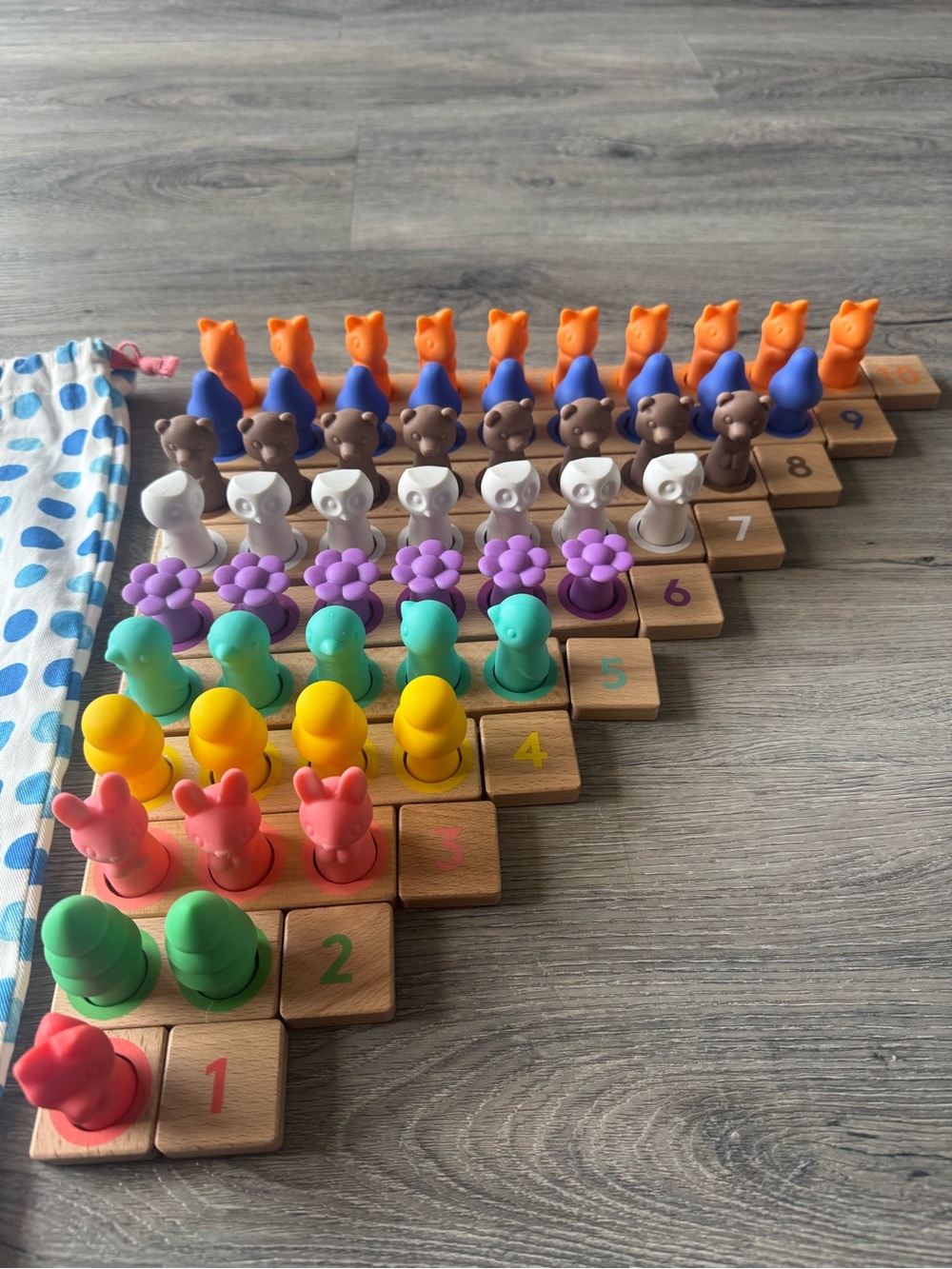 Lovevery Montessori Math Bars, Number Tiles, and Number Sense Nature Counters